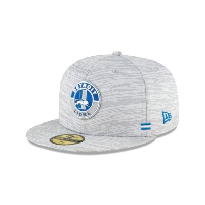 Detroit Lions Gorra | New Era NFL Fall Sideline Historic 59fifty Fitted Cap Mexico - Grises